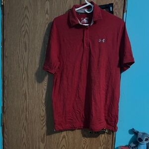 Under Armour Men's Polo Shirt in Bold Red